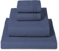Mellanni Queen Sheets Set - 4 PC Iconic Collection Bedding - Hotel Luxury, Extra Soft, Cooling Bed Sheets - Wrinkle, Fade, Stain Resistant (Queen, Blue Nova)