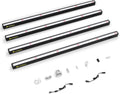 Grow Lights for Indoor Plants 2FT, Red-Enhanced Full Spectrum 5000K Grow Light, 60W(4 x 15W), T5 LED Grow Light Strips for Leafy Greens and Vegetables, High PPFD, Linkable, Black, 4-Pack