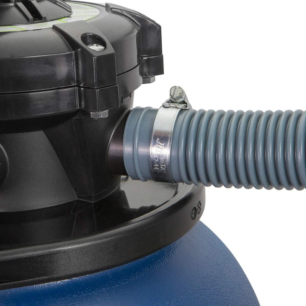 XtremepowerUS 13" Sand Filter 0.75 HP Pool Pump 4 Way Valve for Above Ground Pool Set with Stand Up To 10,000 Gallons, 2400GPH 1-1/4"NPT