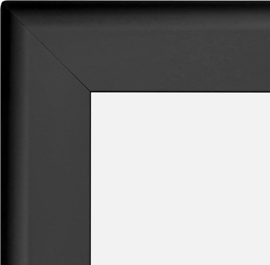 SnapeZo Black 33x46 Poster Frame, 1.7" Aluminum Profile, Front-Loading Snap Frame, Wall Mounting, Wide Series