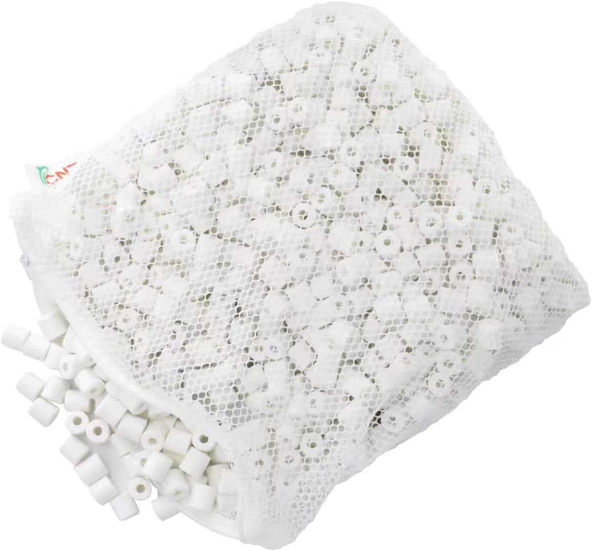 CNZ Premier Bulk Bio Ceramic Rings Filter Media for Aquarium Koi Fish Pond Reef Filter (50-lbs)