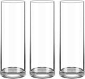 Glass Cylinder Vase 12 Inch High,Keketin Clear Glass Vase 3 Pack,Flower Vase for Table Centerpieces,Decor,Wedding Favors(4" W x 12" H)