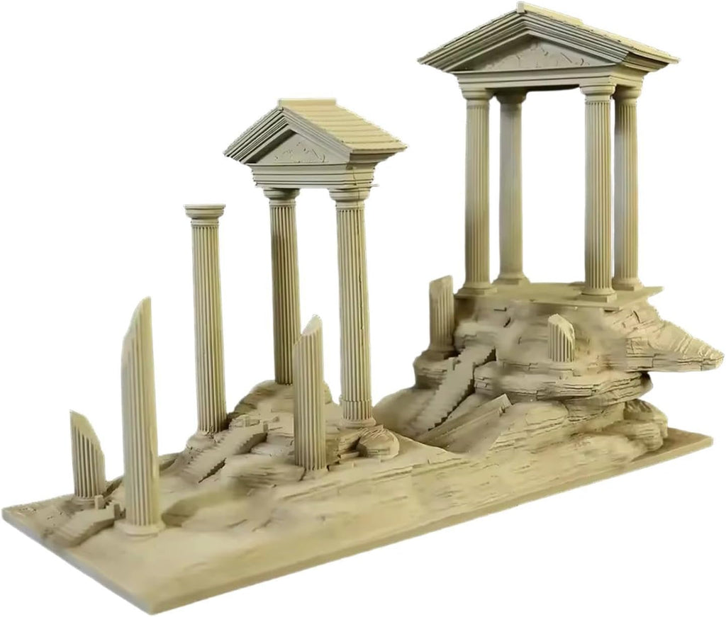Roman Column Decoration Aquarium Ornament Resin Artificial Landscape Decor Fish Tank Decor Roman Pillars Miniature Sculpture