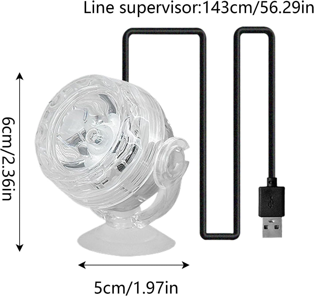 Submersible Aquarium Light - 6-Color LED Water Lamp, Submersible Aquarium Light for, Bright Vibrant Illumination, Easy to Use Plug-and-Play Design, Pool Lighting Tool, Decorative Accessory