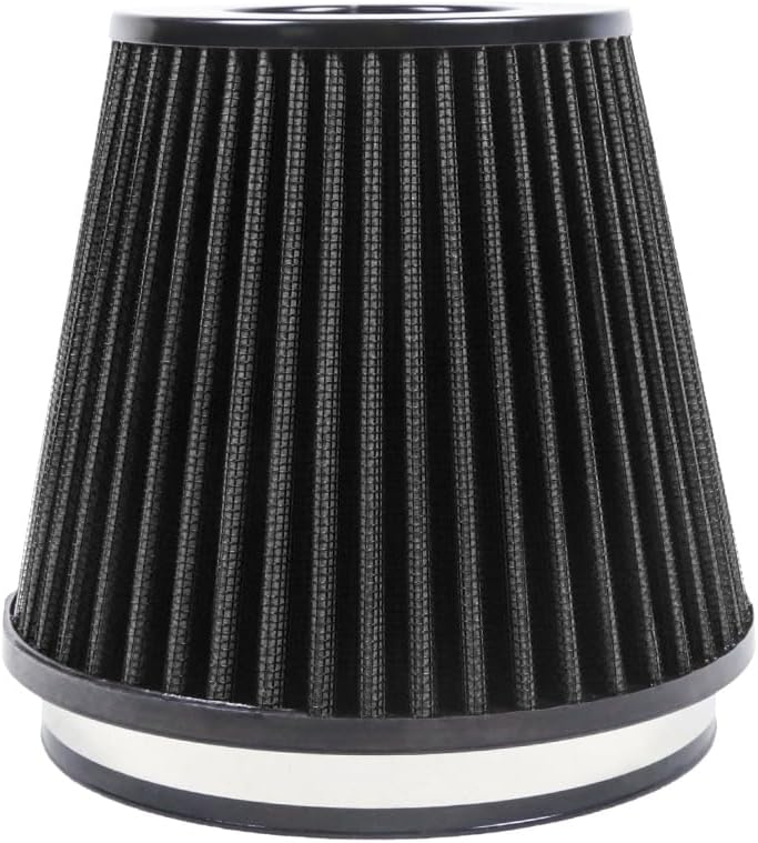 Kyostar 6" 152mm High Flow Inlet Cold Air Intake Cone Replacement Dry Air Filter Black