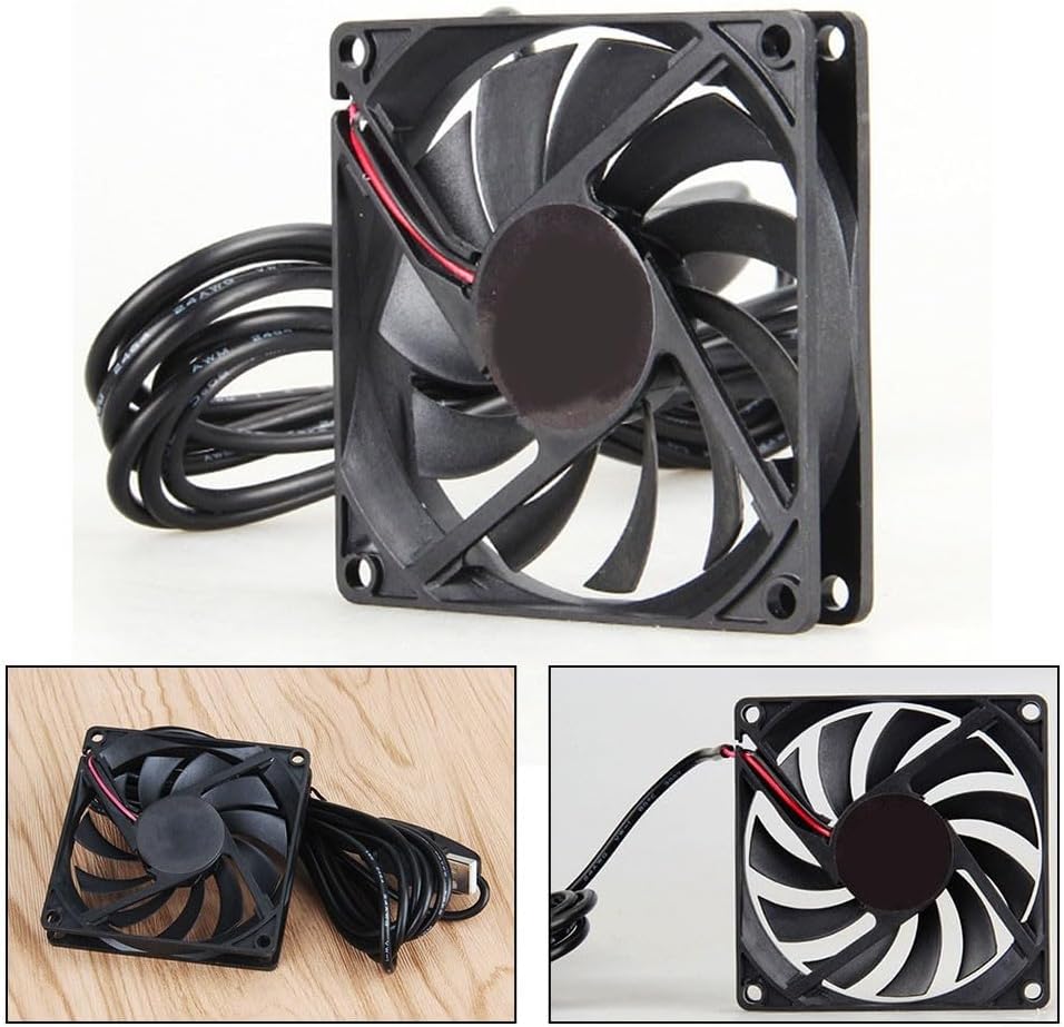 Aquarium Chiller, Fish Tank Cooling Fan System with Brushless Motor for Fish Tank and Terrarium, 5V Quiet Ventilator to Enhance Airflow