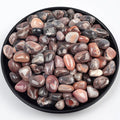 Polished Petrified Wood Crystal Chips 200 Pcs - 0.3" 10 oz Tumbled Stone Chips Crushed Sea Glass Stones Healing Reiki Crystal Making Home Decoration