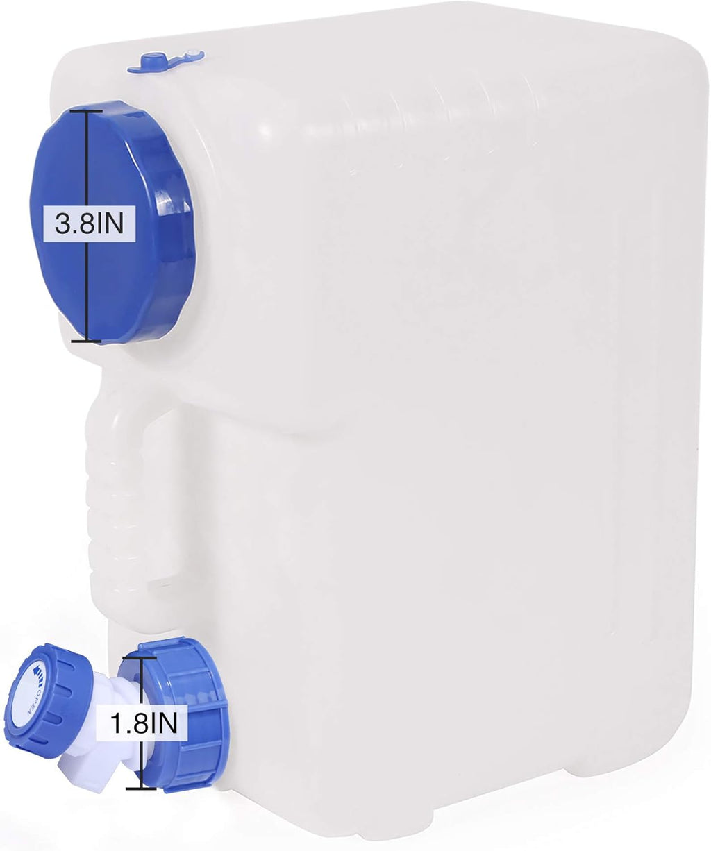 4 Gallon/15L Water Container with Spigot, Portable BPA Free Water Jug, Multifunction Water Tank for Camping Outdoor Hiking Picnic Supplies, Emergency Stroage