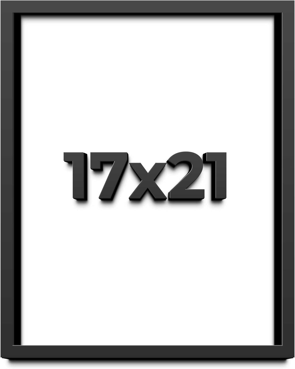 17x21 Shadow Box Frame Black | 1 Inch Deep Solid Wood Shadowbox Display Frame | UV Resistant Acrylic Plexiglass, Acid Free Backing, and Hanging Hardware | Dugan Picture Frame Style