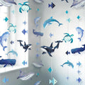 Cheerland Under The Sea Party Decorations Sea Creature Garland Hanging Geometric Nautical Whale Turtle Orca Garland Ocean Party Supplies Marine Life Decor for Baby Shower Birthday Aquarium Classroom