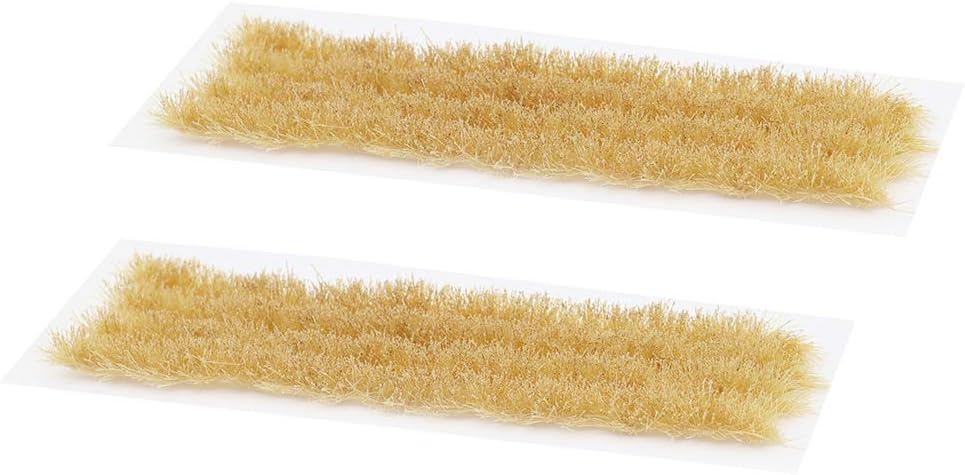 2 Boxes Static Rice Field Grass Model Railway Artificial Grass Miniature War Gaming Terrain DIY Model Railroad Scenery War Gaming Scenery