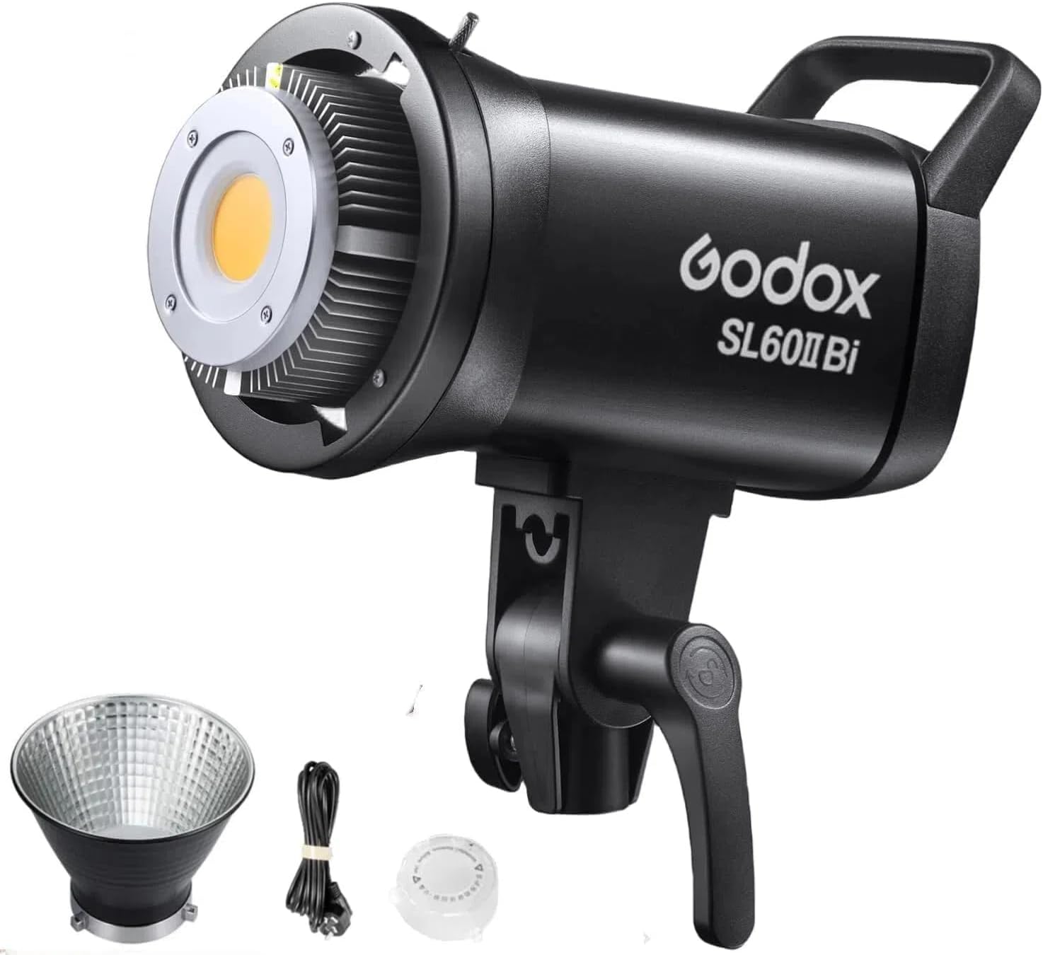 Godox SL60IIBi Bi-Color LED Video Light, 75W 2800K-6500K 25100Lux@1M CRI 96+ TLCI97+ Bowens Mount Photography Continuous Light, 11 FX Effects Studio LED Light with APP Control