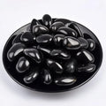 Obsidian Healing Crystal Stone Set - 24 Pieces, 0.6" Natural & Polished Stones for Healing, Meditation, Reiki, Chakra, Crafting & Decoration