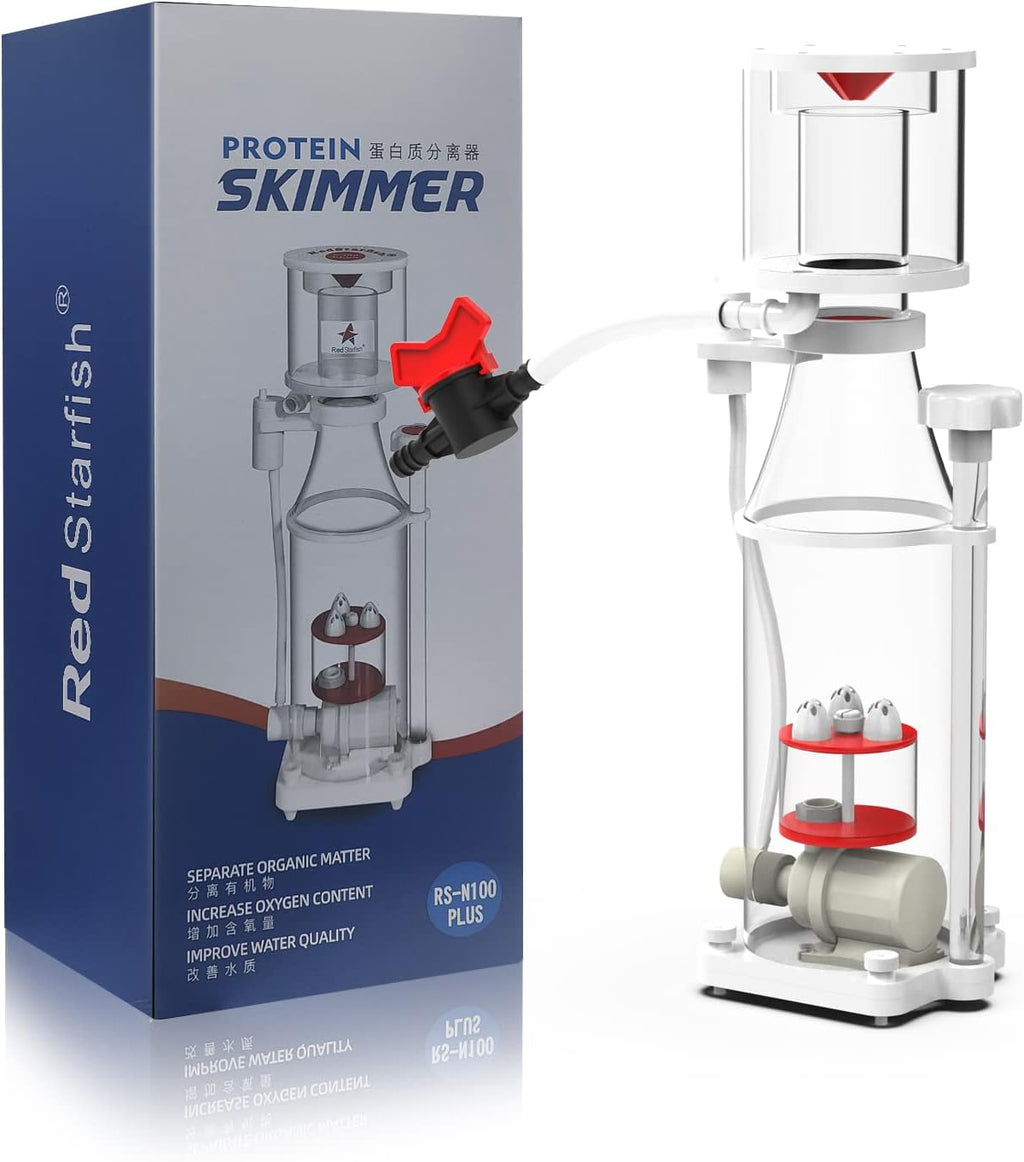 MagTool Aquarium in-Sump DC Protein Skimmer, with Controllable DC Pinwheel Pump for Up to 50-100Gal Reef Tank (N100 Plus)