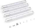 Grow Lights for Indoor Plants 1FT, Blue-Rich Full Spectrum 5000K Grow Light, 28W(4 x 7W), T5 LED Grow Light Strips for Succulents, High PPFD, Linkable, White, 4-Pack