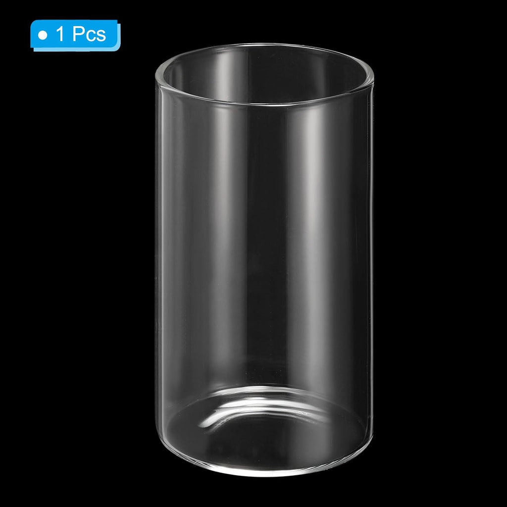 PATIKIL Clear Glass Cylinder Vase, 3.9" Tall and 2.2" Dia Tabletop Flowers Vase Floating Candle Holder Vase for Home Decor Wedding Centerpieces(6.8oz)