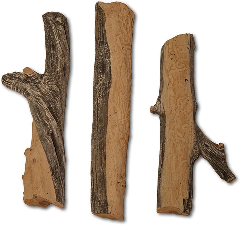 Midwest Hearth Gas Logs Deluxe Decorative Branch and Twig Set | Cast from Real Logs and Hand Painted in USA (Juniper 3-Piece)