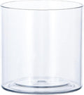 Clear Acrylic Vase for Centerpieces 3.9x3.9 Inch Cylinder Wide Mouth Vase for Flowers, Home Decorative, Office, Wedding Party