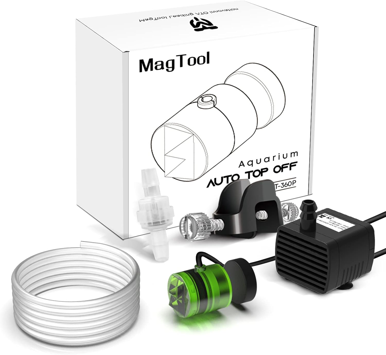 MagTool Aquarium Auto Top Off System, Aquarium ATO LITE with Dual Optical Sensor for Both Reef and Fresh Tanks(GREEN)