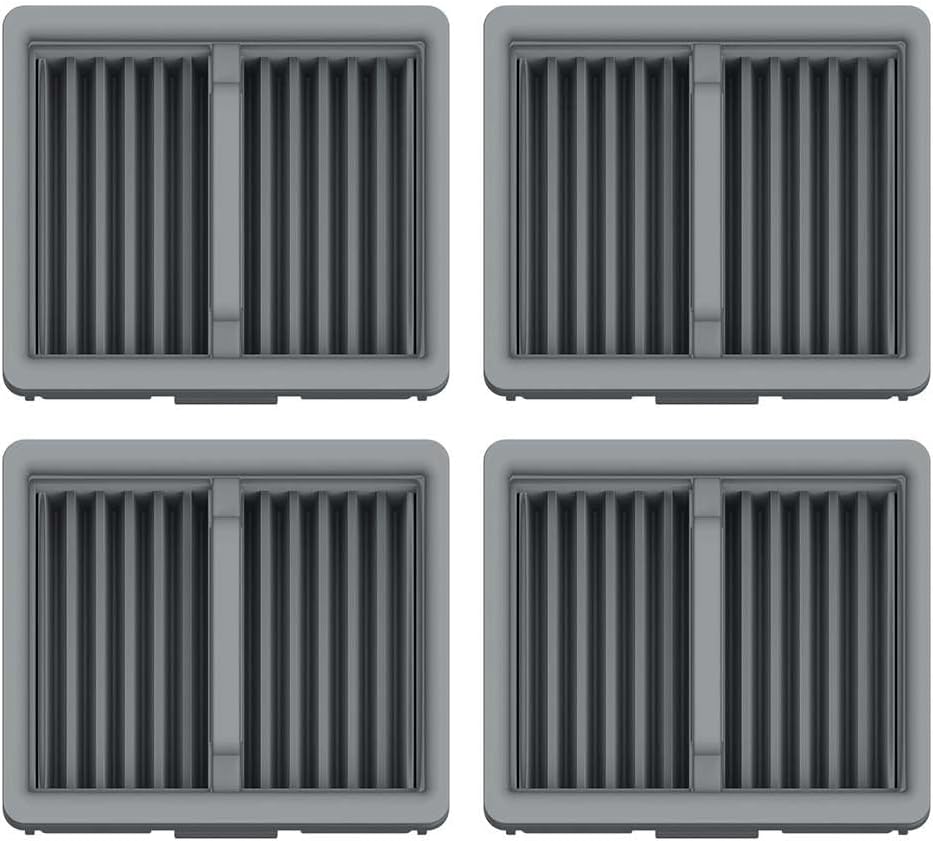 For Tineco Replacement Filter Set for iFloor Y2 Wet Dry Vacuum Cleaner, Washable and Reusable Dust Filters with Cleaning Brush, 4 Pack
