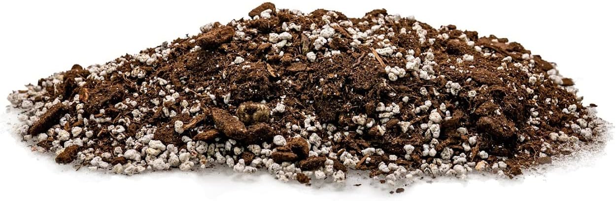 Gardenera Soil Mixture for Indoor Herb Planters - 10 Quart - Specially Blended Soil Mixture for Planting and Growing Indoor Kitchen Herbs Indoors (4 Bags of 5 Quart)