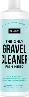 Aquarium Gravel Cleaner - Naturally Maintain a Healthier Tank, Reducing Fish Waste and Toxins (16 fl oz)