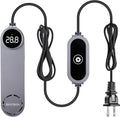 UPETTOOLS Submersible Aquarium Heater with External Control - Ceramic-Metal Fish Tank Heater with Digital Thermostat for 5-25Gallon Small Tanks, Overheat Protection