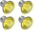 DOMICA 4-Pack 50W UVA UVB Light Bulbs for E27 Reptile Heat Lamp, Basking Spot Light Simulated Sunlight, Heating Lamp for Turtle, Lizard, Snake, Beared Dragon, Amphibians