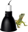 BNOSDM Reptile Light Fixture,5.5 Inch High Deep Dome Reptiles Heat Lamp Fixture for UVB UVA Bulb,Heat Basking Bulb,Optical Reflection Heat Lamp Fixtures for Reptile Amphibian Tank Terrariums