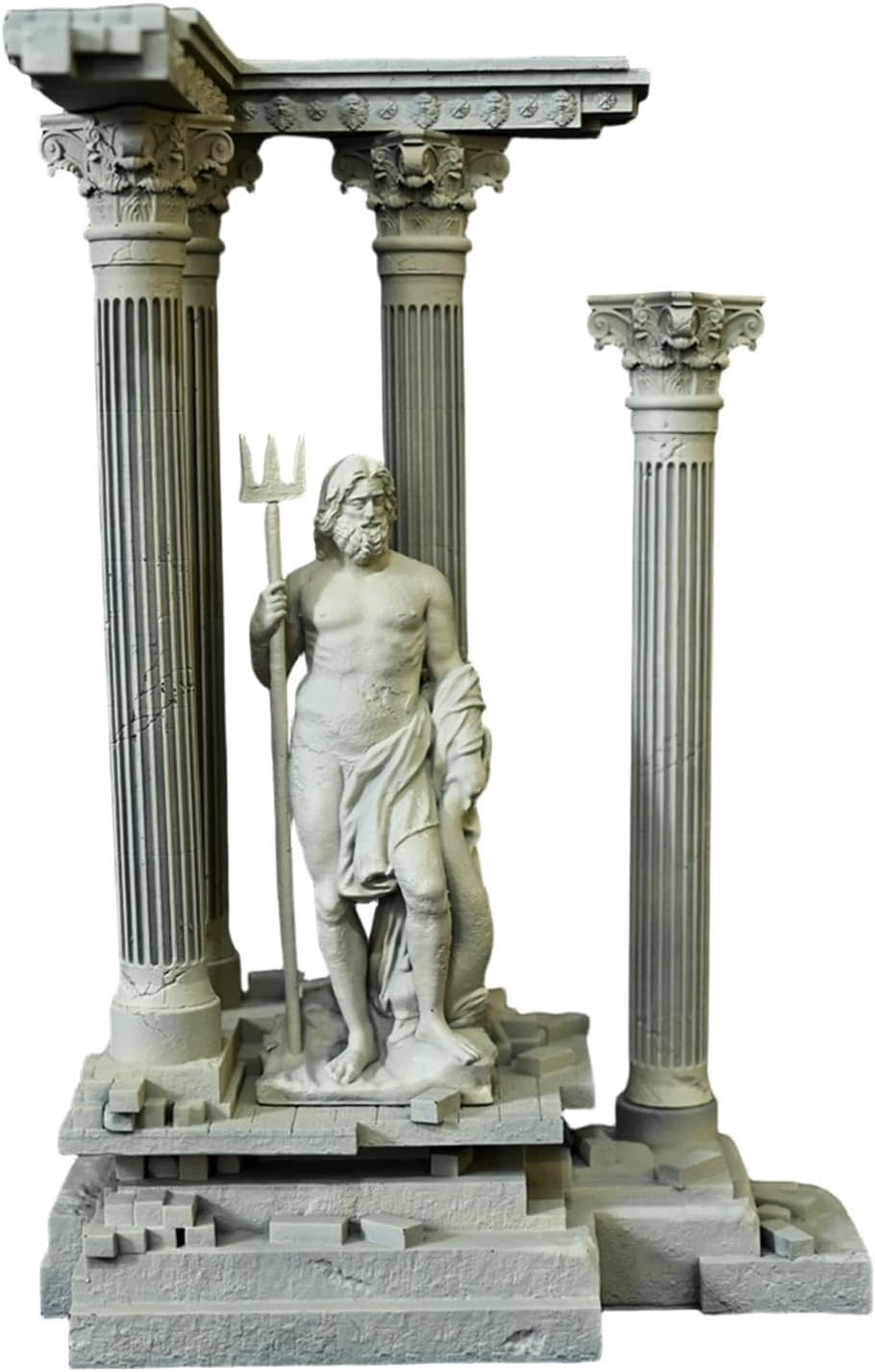 Roman Column Decoration Resin Small Aquarium Decoration Roman Ruins Ornament Set C