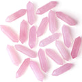 ZHIYUXI Rose Quartz Crystals Gem Stones Healing Crystals Rose Quartz Pink Crystal Points Crystals Bulk Tumbled Polished Energy Reiki Crystal Wand Wholesale Therapy Meditation Decor Gifts 10 Pcs