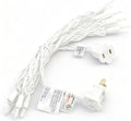 Mini Christmas Lights String Warm White Vintage Short Strand String Lights, Clear Bulbs Wire Fit Light up Christmas Decorations(10 Bulbs Connectable,8ft,White)