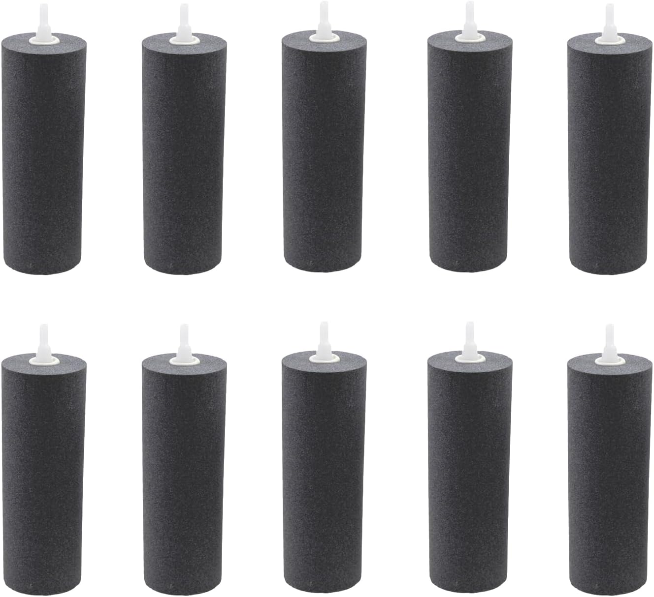 AQUANEAT Aquarium Air Stones 6x2 inch 10 pcs, Large Airstone, Aerator Bubble Diffuser, Air Pump Accessories Air Stones for Aquariums, Hydroponic, Ponds and Fish Tanks