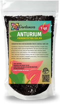 Gardenera Premium Anthurium Soil Mix - Perfect Blend for Thriving Anthurium Plants - 1 Quart
