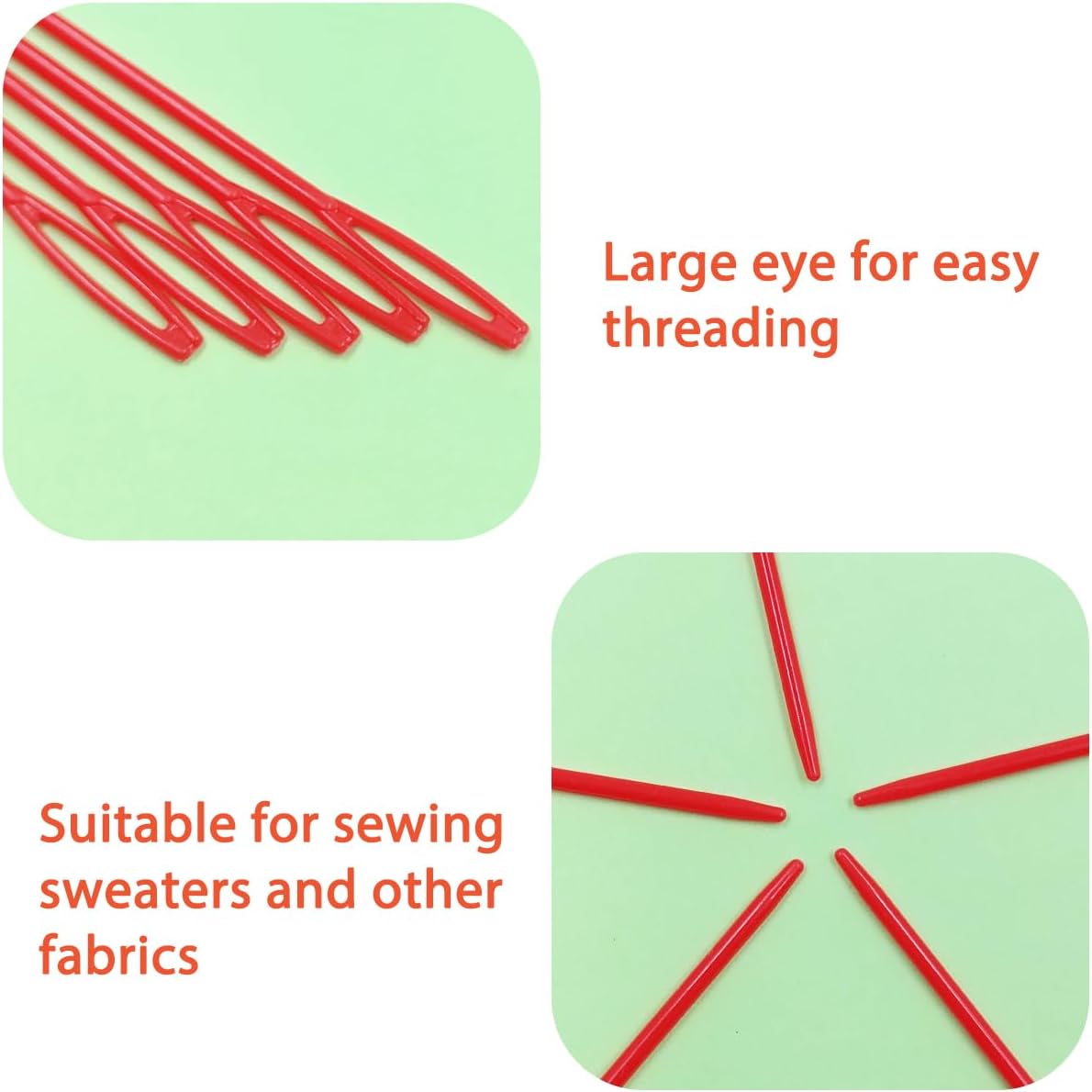 5 Pcs 7 Count Plastic Mesh Canvas Sheets for Embroidery Crafting - 10.2" x 13.2", Acrylic Yarn Crafting, Knit and Crochet Projects, Make Aquarium Dividers, with 5 Pcs Weaving Needles, White