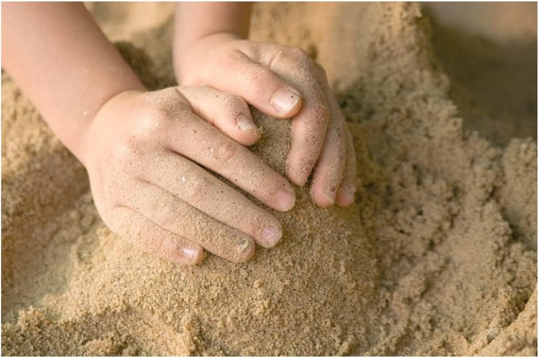 5 lb Natural Sand for Sandbox, Sand Art, Home Decor, Sensory Bin, Aquarium & More, Odorless, Non-Toxic, Safe for Kids & Pets, Versatile, and Clump-Free for Easy Handling