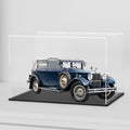 SVENJBB Acrylic Display Case, 13x6.7x6.3 Inch Cube, Clear Acrylic Boxes with Matte Black Base for 1:18 Scale Diecast Model Car