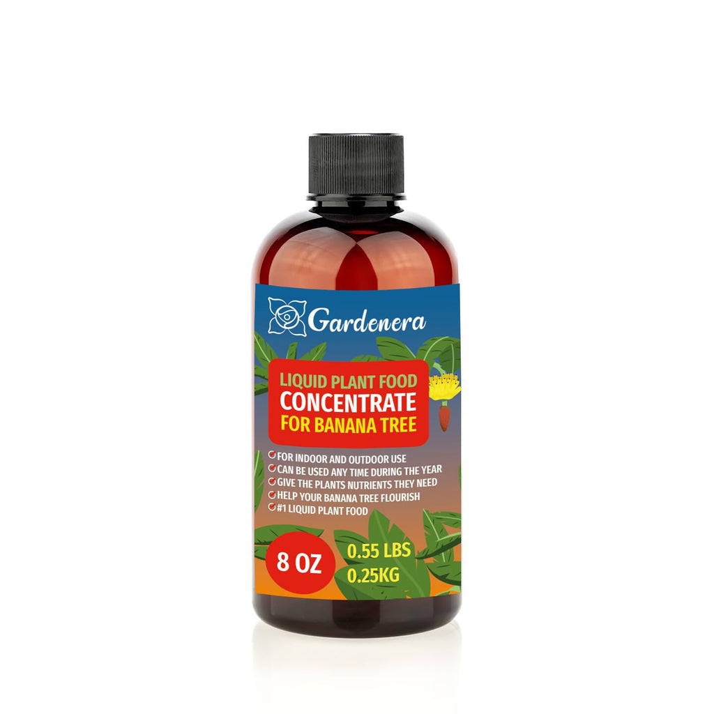 Gardenera Plant Growth Superfood for BANANA Trees with 18 Essential Vitamins & Minerals - Organic Plant Food Fertilizer - Micro-Fungi and Bio-Organisms for BANANA Plant Care & Growth Enhancement - 8oz