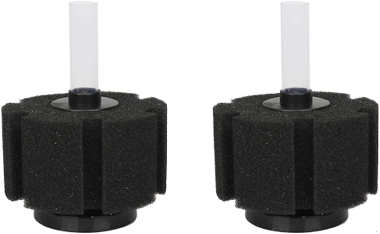 ALEGI Aquarium Sponge Filter with Airline Tubing, Check Valves, Suction Cups for 55 Gallon Fish Tank, Betta, Nano, Shrimp, Fry