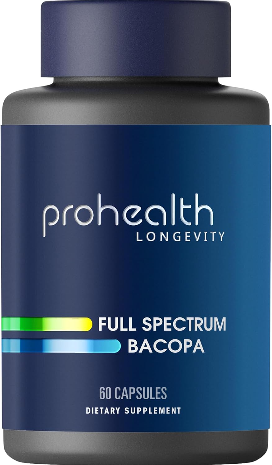 ProHealth Full Spectrum Bacopa 1,000 mg | 60 Capsules | Full Spectrum Bacopa Blend for Calm Mental Clarity, Stress Balance & Sleep Support | USA Manufactured, Triple Lab-Tested