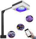 PopBloom RL90 Full Spectrum Reef Light WiFi Marine Reef LED Aquarium Light Saltwater Aquarium Fish Tank Lamp (White, 100W WiFi)