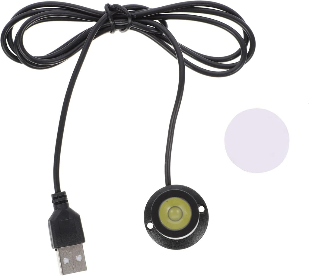 Jorunhe 1.5w White LED Mini Surface Mounted Light Jewelry Cabinet Lamp Spotlight Ac85-265v (Black 4pcs)