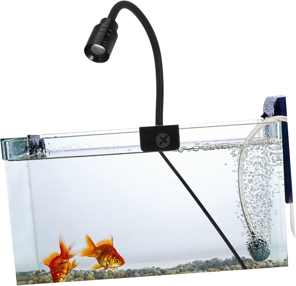 Adjustable Fish Tank Light with High Brightness LED Energy Efficient Aquarium Lamp for Small and Aquariums Easy Installation