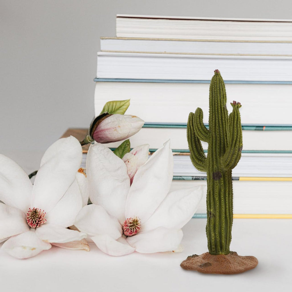 Healifty 4 Pcs Simulated Cactus Decor Set PVC Artificial Cactus Figurines for Desktop Sand Table Home and Bedroom Decoration