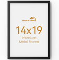 14x19 Aluminum Metal Picture Frame with Tempered Glass,Black Poster Frame 14 x 19 for Wall Gallery Photo Puzzles Artwork Frames 14 x 19 to Wall Mount Horizontal or Vertical
