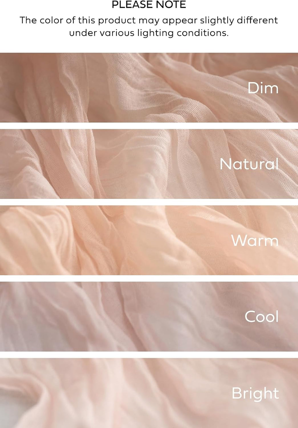 Ling's Moment 14ft Blush Cheesecloth Table Runner Gauze Sheer Extra Long Dusty Pink Table Runners for Wedding Party Bridal Shower(Blush, 14ft x 35")