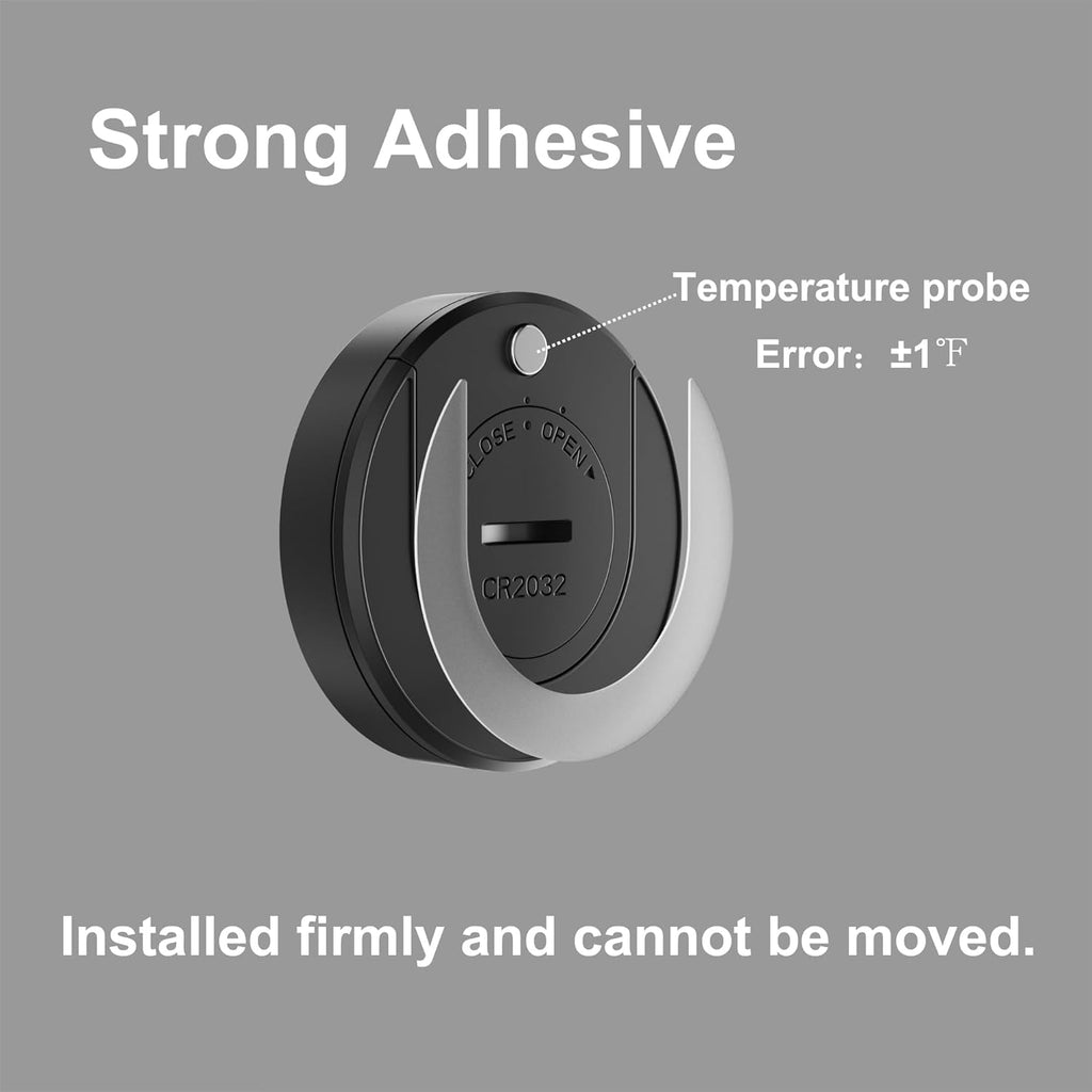 Carefree Fish Aquarium Digital Thermometer Cordless Replaceable Battery LED Display Temperature Measurement Error ±1℉(US Patent Number:D1038779S)
