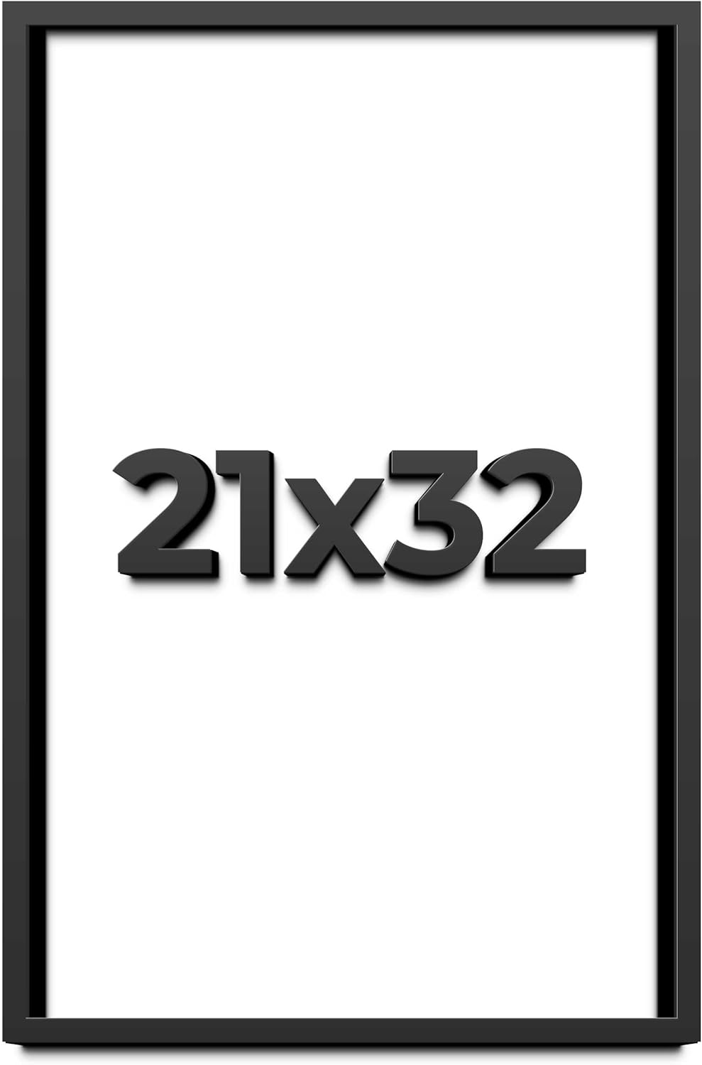 21x32 Shadow Box Frame Black | 1 Inch Deep Solid Wood Shadowbox Display | UV Resistant Acrylic Plexiglass, Acid Free Backing, Hanging Hardware | Dugan Picture Frame Style