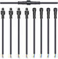 MAD OWL 3-Pin Waterproof LED Wire Connector Kit, 22 AWG 11inch/28cm Male Female Connectors with Tin Plated Joint for Various Waterproof Wires DIY (4 Set Black)