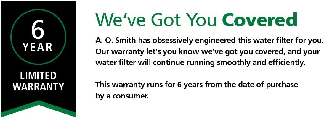 AO Smith Whole House Salt Free Descaler System - Works with City & Well Water Filters - 6yr, 600,000 Gl - Water Softener Alternative for Home - AO-WH-DSCLR